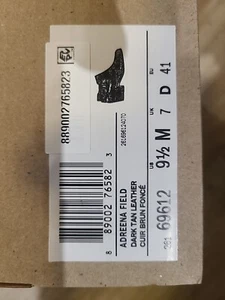 Clark Dark Tan Leather Shoes - Picture 1 of 8