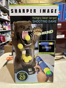 Sharper Image Hungry Bear Target Feeding Game with Sound Launches Up To 20 Feet - Picture 1 of 5