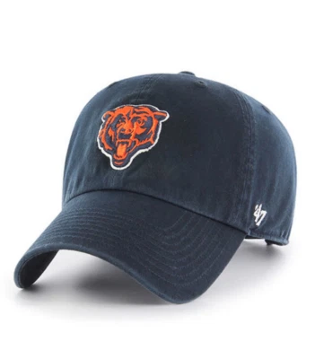 Sombrero de papá ajustable de limpieza histórica azul marino marca Chicago Bears '47 Foto 1 de 2