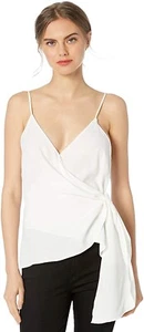 ASTR the label 169187 Womens Sleeveless Wrap Tie Front Tank Top White Size M - Picture 1 of 3