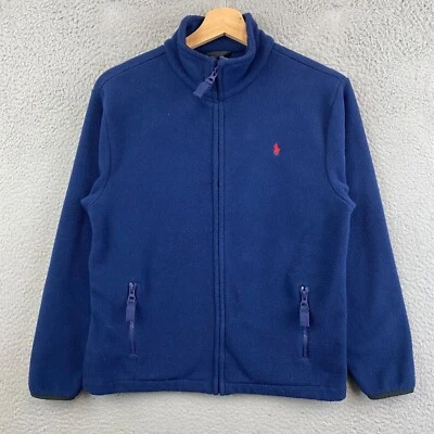 Chaqueta Polo Ralph Lauren Vintage Niños M (10/12) Azul Polar Cremallera Completa Foto 1 de 4