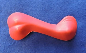 5-1/2" Natural Rubber Bone Dog Toy Play Fetch Train Exercise Fun! Red * New - Picture 1 of 1