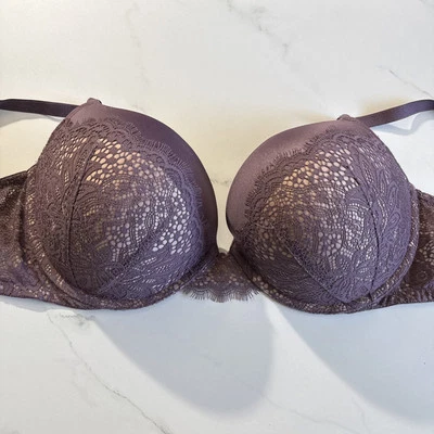 Victoria Secret 36DDD Very Sexy Push Up Bra Padded Purple Lace Shape Coverage - Image 1 of 4
