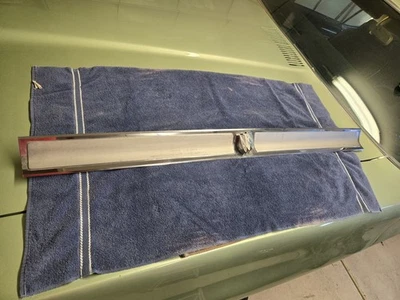 1961-62 Buick Skylark Rear Trunk Chome Filler Panel Nice - Image 1 of 4