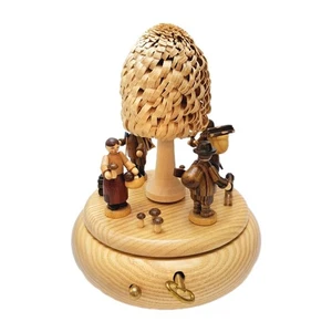 Müller Erzgebirge - Spieldose Waldidyl Laubbaum "Im Wald..." -Rarität- NEU & OVP - Picture 1 of 3