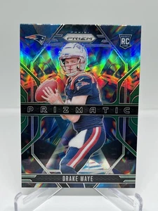 2024 Panini Prizm Drake Maye RC “Green Prizmatic” Prizm #2 Patriots - Picture 1 of 2