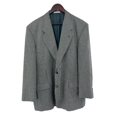 Louis Feraud (46R) American DE COLECCIÓN AÑOS 90 LANA DE SEDA Mezcla de Tweed Traje Chaqueta Blazer Foto 1 de 4