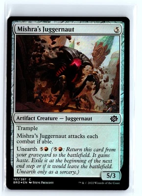 (2x) FOIL Mishra's Juggernaut The Brothers' War – MTG Magic the Gathering Card - Image 1 of 4