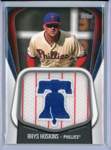 2020 Topps Jumbo Jersey Sleeve Patches #JJSPRH Rhys Hoskins Philadelphia Phillie - Picture 1 of 2