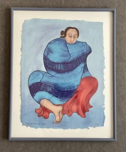 R.C. Litografía ""Marie"" firmada por Gorman 1985 profesionalmente enmarañada y enmarcada - Imagen 1 de 6