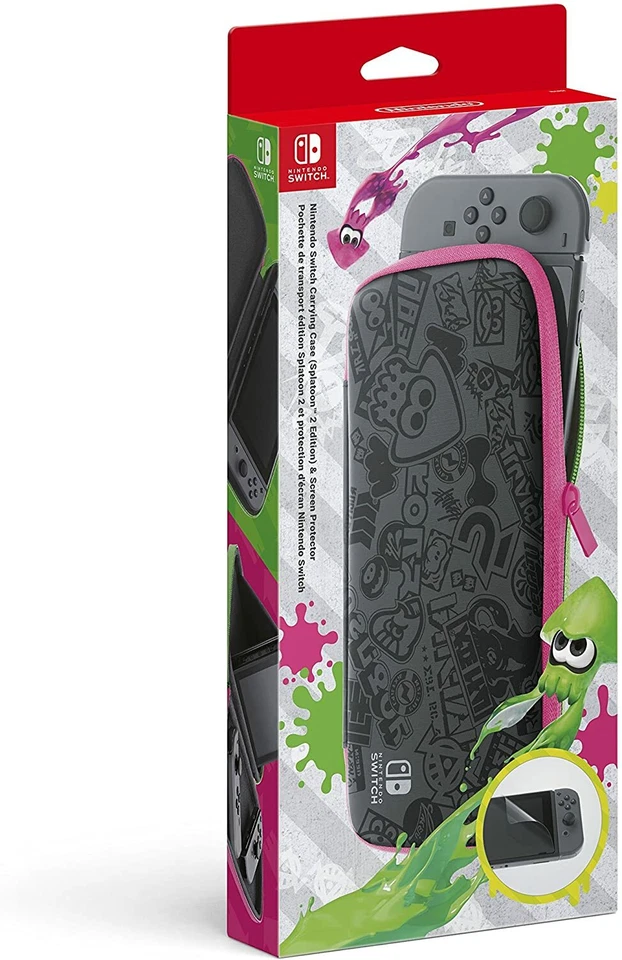Splatoon 2 Nintendo Switch Carry Case and Screen Protector New Sealed - Image 1 of 1