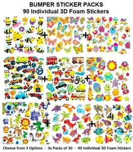 Aufkleber x90 3er-Pack 30 selbstklebende Themenformen Kinder & Erwachsene Handwerk Kartenherstellung - Bild 1 von 24