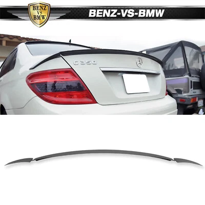 2007-13 Mercedes Benz W204 C-Class B Style Trunk Spoiler Matte Black Painted ABS Foto 1 de 4