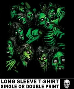 CAMISETA ESTILO ZOMBI CALAVERAS GÓTICAS EMBRUJADAS POSEÍDAS MAL GRITANDO MALVADAS AB12 - Imagen 1 de 12