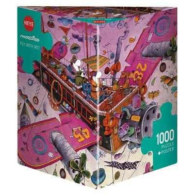 HEYE Puzzle 29887 Mordillo: Fly With Me! 1000 件 50x70 厘米 F1020 ‎3329887 全新 — 第 1/3 张图片