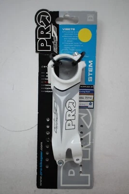 NEW Shimano Pro Vibe 7S 110mm -10° 31.8ø Alloy Road CX Bike Bicycle Stem WHITE - Image 1 of 4