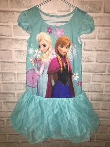 Disney Store Frozen Mädchen Größe 5/6 5 6 Prinzessin Elsa Anna Frozen Nachthemd Pyjama - Bild 1 von 2