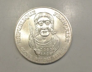 100 francs ARGENT /SILVER 1996 CLOVIS FDC/UNC - Picture 1 of 2