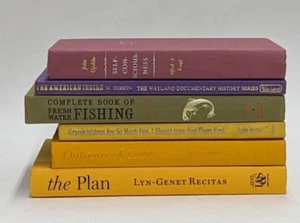 6 Purple Green Yellow Pink Staging Books Prop Office Instant Library Shabby Chic - Imagen 1 de 2