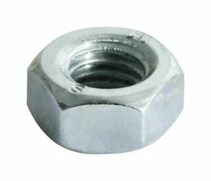 Hex Full Nuts BZP Grade 8 DIN 934, M2, M3, M4, M5, M6, M8 M10 M12 M14 M16 - Zinc - Picture 1 of 1