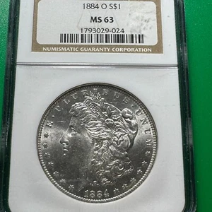 1884-O Morgan Silver Dollar NGC MS63 29024 - Picture 1 of 5