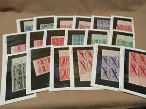 SELLOS USPS - COMO NUEVOS 18 bloques de placas - CORREO AÉREO - C25-C49 (PBA02) - Imagen 1 de 4