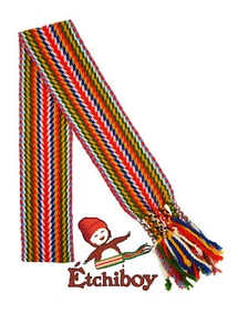 Metis Sash Etchiboy Ceinture Fléchée Elzéar Goulet Alpaca Kids Alpaga Enfants - Picture 1 of 3