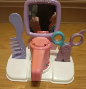 Fisher Price Pretend Play #2051 My Styling Salon Hairdresser Dryer Comb Scissors - Picture 1 of 12
