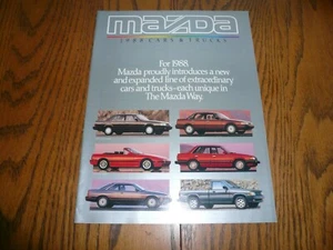 1988 Mazda Cars & Trucks Sales Brochure - Vintage - Picture 1 of 9