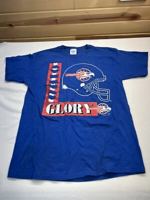 老式 90 年代 OHIO GLORY T 恤 XL NFL 欧洲标志 7 TULTEX 单针 — 第 1/4 张图片