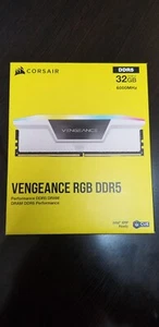 Corsair Vengeance RGB 32GB (2x16GB) DDR5 6000MHz Intel, CMH32GX5M2E6000C36 WHT - Bild 1 von 2