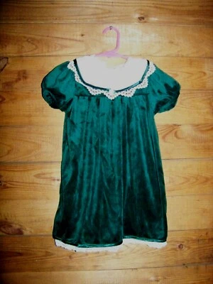 Expressions маленьких девочек зеленый бархат рождественское платье размер 4T EUC!!! - Изображение 1 из 3