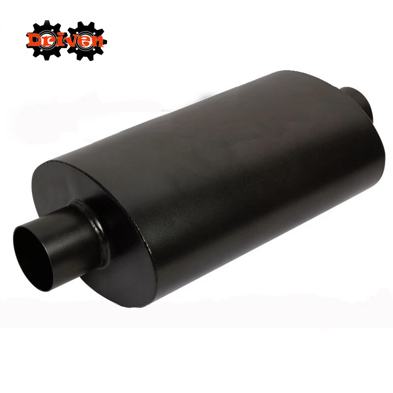 Silenciador turbo ovalado entrada salida Toyota Universal 2.5" negro Camry Celica Corolla Foto 1 de 1