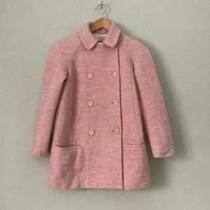 Chaqueta Abrigo Zara Rosa Romántico Talla XS Mezcla Lana Coqueta Barbie Suave Niña - Imagen 1 de 7