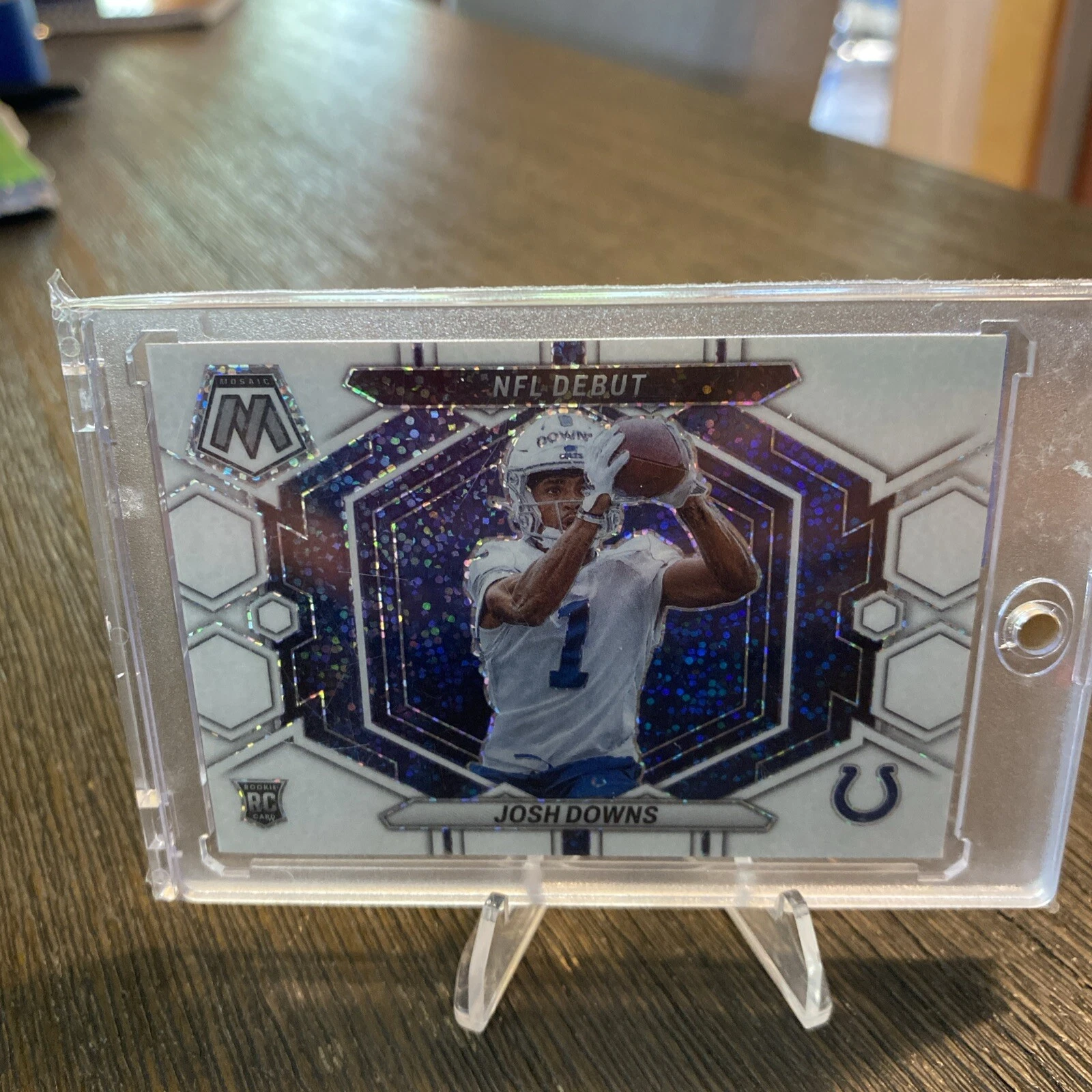 2023 Mosaic Josh Downs NFL Debut White Sparkle Prizm SSP Rookie RC #ND-15 Colts