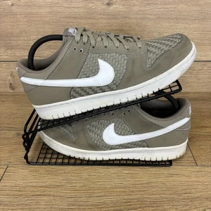 Nike Shoes Men’s Size UK 8 Dunks Beige Woven Trainers Running Gym Streetwear - Picture 1 of 10