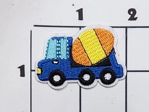 Cement Truck Patch Iron On Embroidered Costume Cosplay Upcycle - Picture 1 of 1