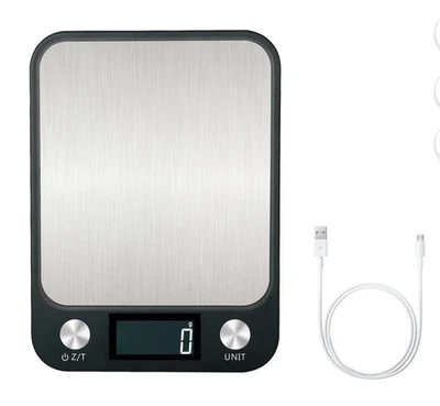 Báscula de Alimentos Impermeable, 1g/0.1oz Alta Precisión, Lavable, USB Recargable Foto 1 de 3