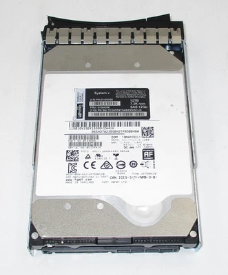 Lenovo Hitachi 12TB SAS 7.2K 12GB/s 3.5" Hard Drive with CADDY 01GV055 01GV56 - Image 1 of 4