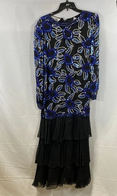 Lillie Rubin Black Formal Dress - Size Small - Image 1 of 4