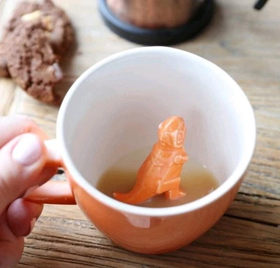 House of Disaster Orange Dinosaur Mug