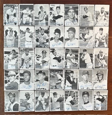 1969 Topps Deckle Edge Complete Baseball Card Set (35 cards) - Image 1 of 2