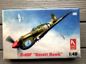 HOBBYCRAFT 1/48 WW II AMERICAN CURTIS  P-40F DESERT HAWK MODEL KIT # 1413 NIB - Picture 1 of 15