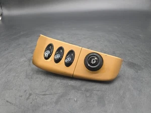 2000-2001 PORSCHE 911 996 DASH SWITCH PLATE BEZEL RIGHT BEIGE OEM USED K8-898 - Picture 1 of 8