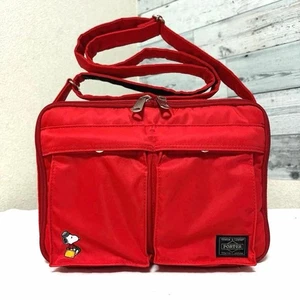 Bolso de Hombro Joe Porter Snoopy Tanker L Rojo Usado - Imagen 1 de 20