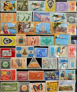Lots Stamps  REPUBLIQUE  NICARAGUA COLLECTION (LOTS #366) - Picture 1 of 5