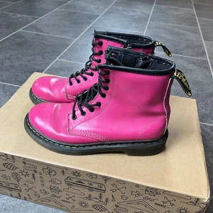 Dr Doc Martens 1460 Pascal Pink Ankle Boots Shoes Womens Kids - size 2 - Picture 1 of 7