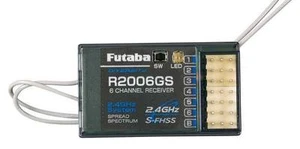 Futaba R2006GS 6 Channel 6 Ch 2.4ghz S-FHSS Receiver RX FUTL7606 FHSS 6J 8J 14SG - Picture 1 of 3