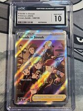 CGC 10 Friends in Sinnoh 149/159 Crown Zenith Full Art Trainer Pokémon Card Mint