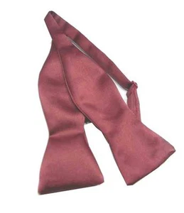 PAPILLON DA FARE ROSSO BORDEAUX CRAVATTA A FARFALLA DA ANNODARE MADE ITALY - Imagen 1 de 2